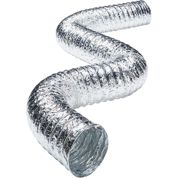 Amazon.com: Deflecto Supurr-Flex Aluminum Dryer Vent Duct, Flexible,  Fire-Resistant, 4 Inches Dia. x 8 Feet, Silver (F0408B/4) : Appliances