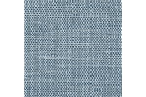 JiffDiff Grasscloth Wallpaper Peel and Stick Blue Grassweave Peel & Stick Wallpaper Textured Stick on Wallpaper Contact Paper 17.3"x118"