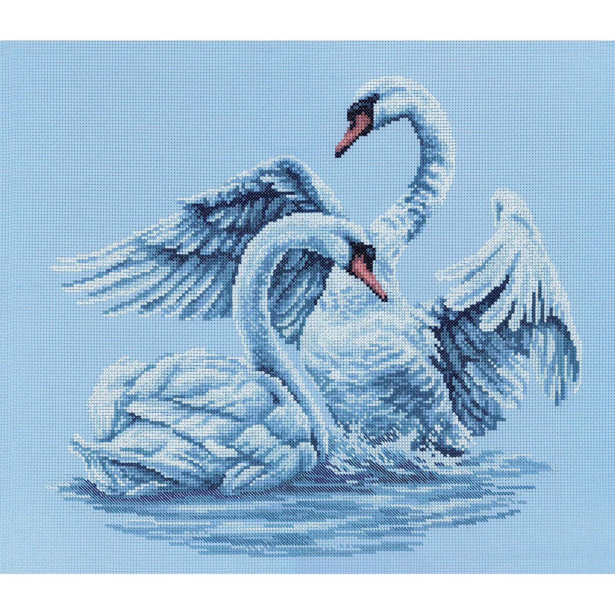 RTO Swan Fidelity Counted Cross Stitch Kit-15-3/4 X13-3/4 14 Count