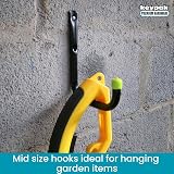 keypak 6pk Garage Storage Hooks Set Heavy Duty 30kg Capacity Assorted Sizes view 8