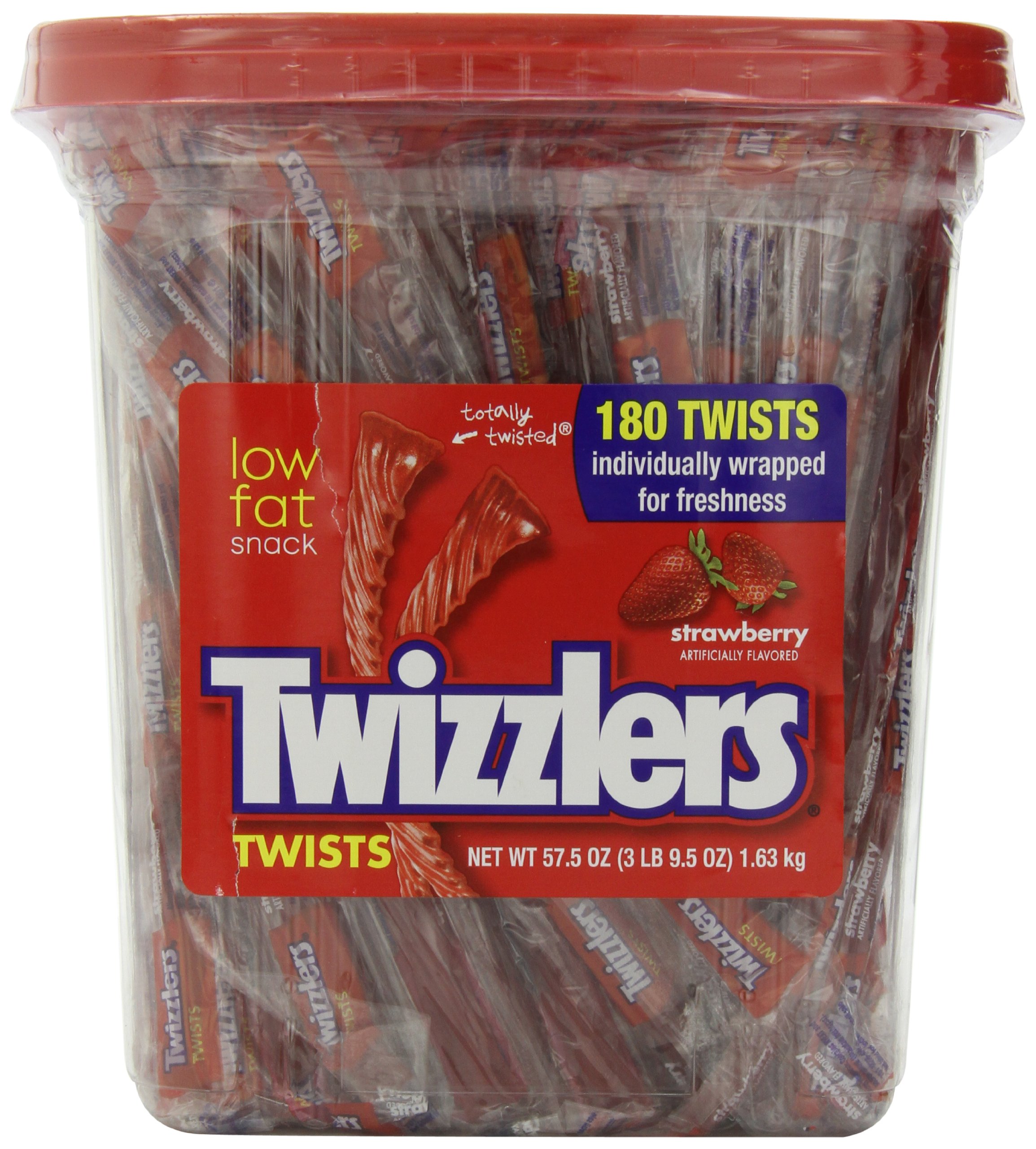 TWIZZLERS Licorice Candy, Strawberry, 180 Count (Pack of 2) Buy Online