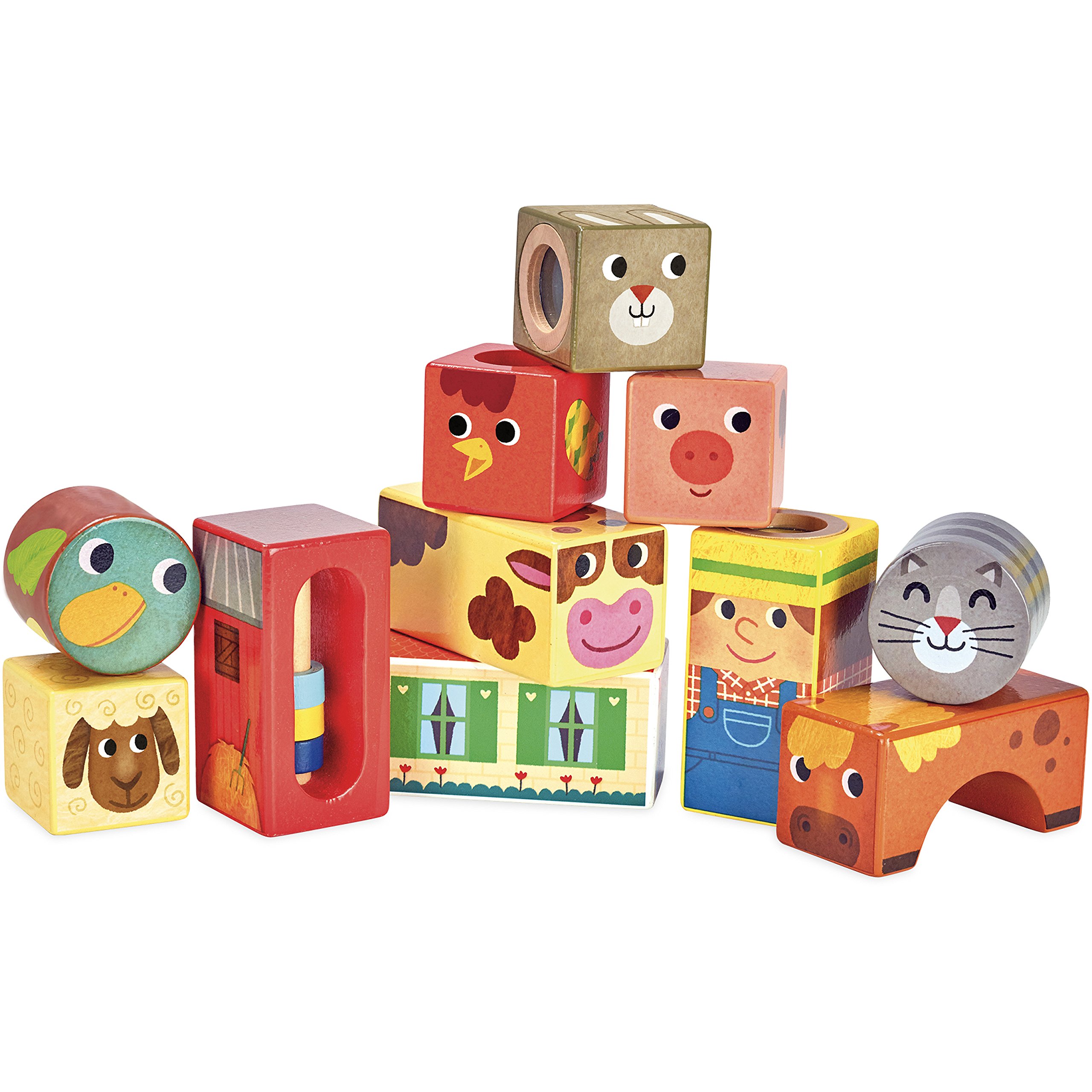 Vilac Vilac2102 Farm Musical Blocks
