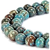 BRCbeads Gorgeous Natural Crazy Blue Lace Agate Gemstone Smooth Round Loose Beads 6mm Approxi 15.5 inch 58pcs 1 Strand per Bag for Jewelry Making