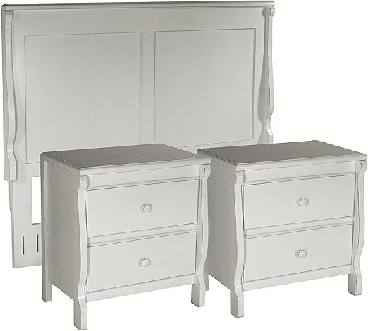 Amazon.com: Bedroom Furniture All Wood FULLY ASSEMBLED READY to USE in Fashionable Hand Finished ...