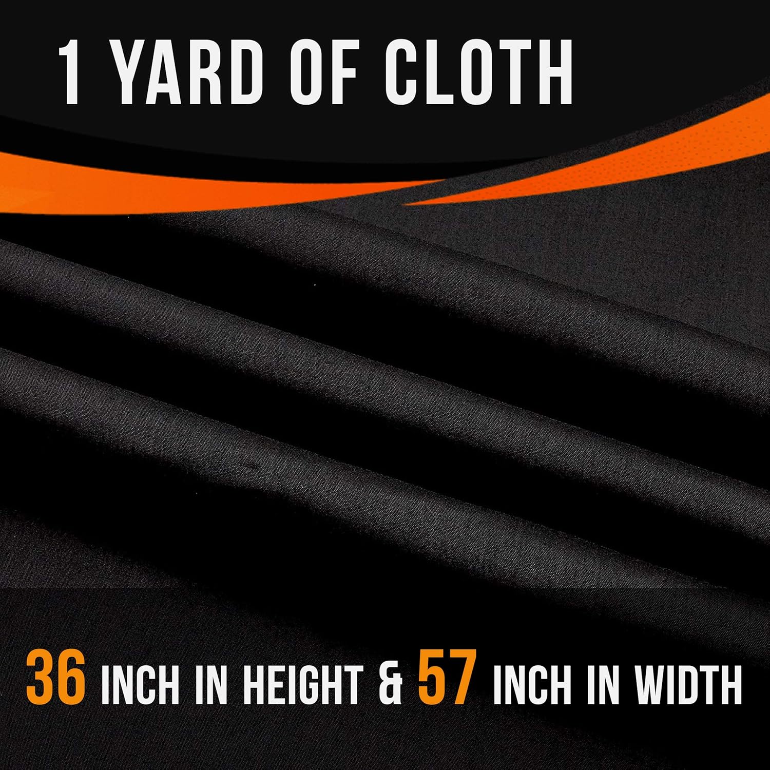 LuxeCollection 100 Pure Cotton Black Cloth Fabric for Sewing