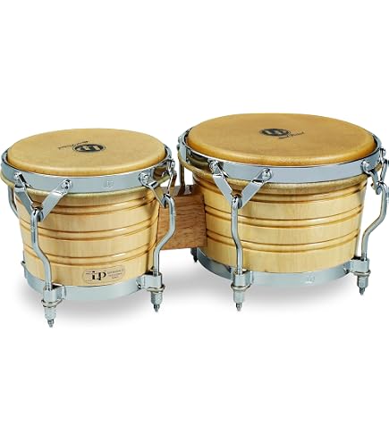 Amazon.com: Latin Percussion LP Generation II® Bongos, Natural