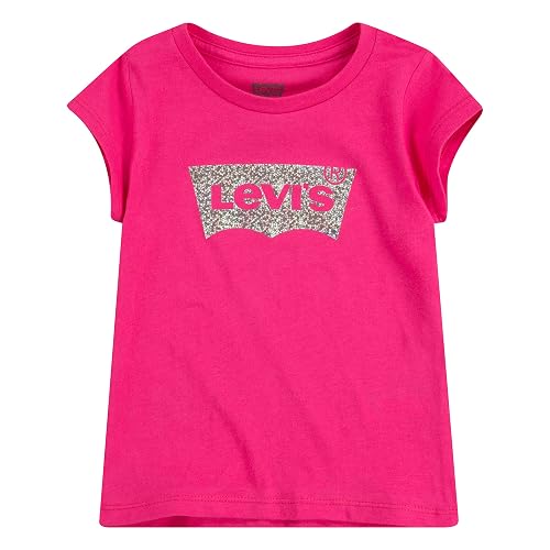 Levi's Girls' Embellished Batwing Graphic T-Shirt – Soft Jersey Tee With Leopard Print Foil - View #6