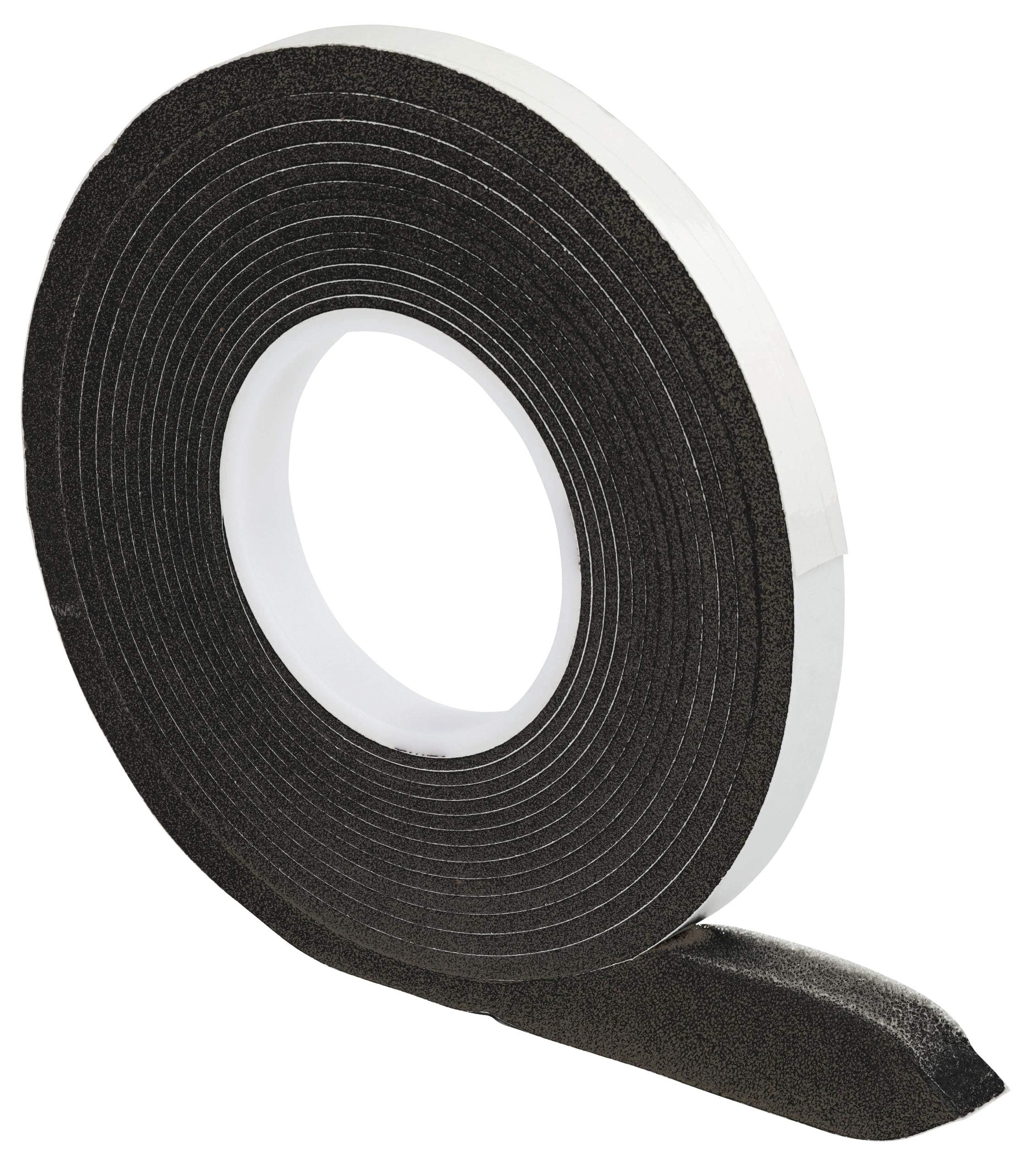 FD-Workstuff Compriband 15/3 Anthracite Self-Adhesive Sealing Tape 10m Long, 15mm Roll Width, 3-15mm Joint Width | Swelling Tape for Sealing