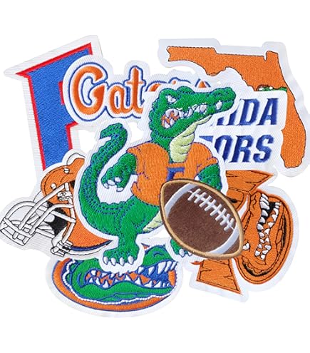 3)UF Florida Gators Embroidered Iron On Patch Alumni - Foto 11