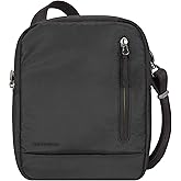 Travelon unisex-adult Anti Theft Urban Small Crossbody Bag, Black, One Size