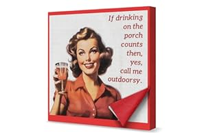 20 Pcs Funny Cocktail Napkins for Adults - 3 Ply Retro Style Decorative Bar Napkins with Cheerful Text, Highly Absorbent & Pl