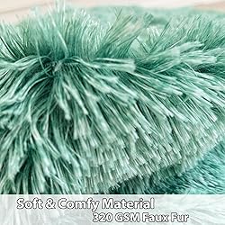 LIFEREVO Faux Fur Stuffed Animal Storage Bean Bag