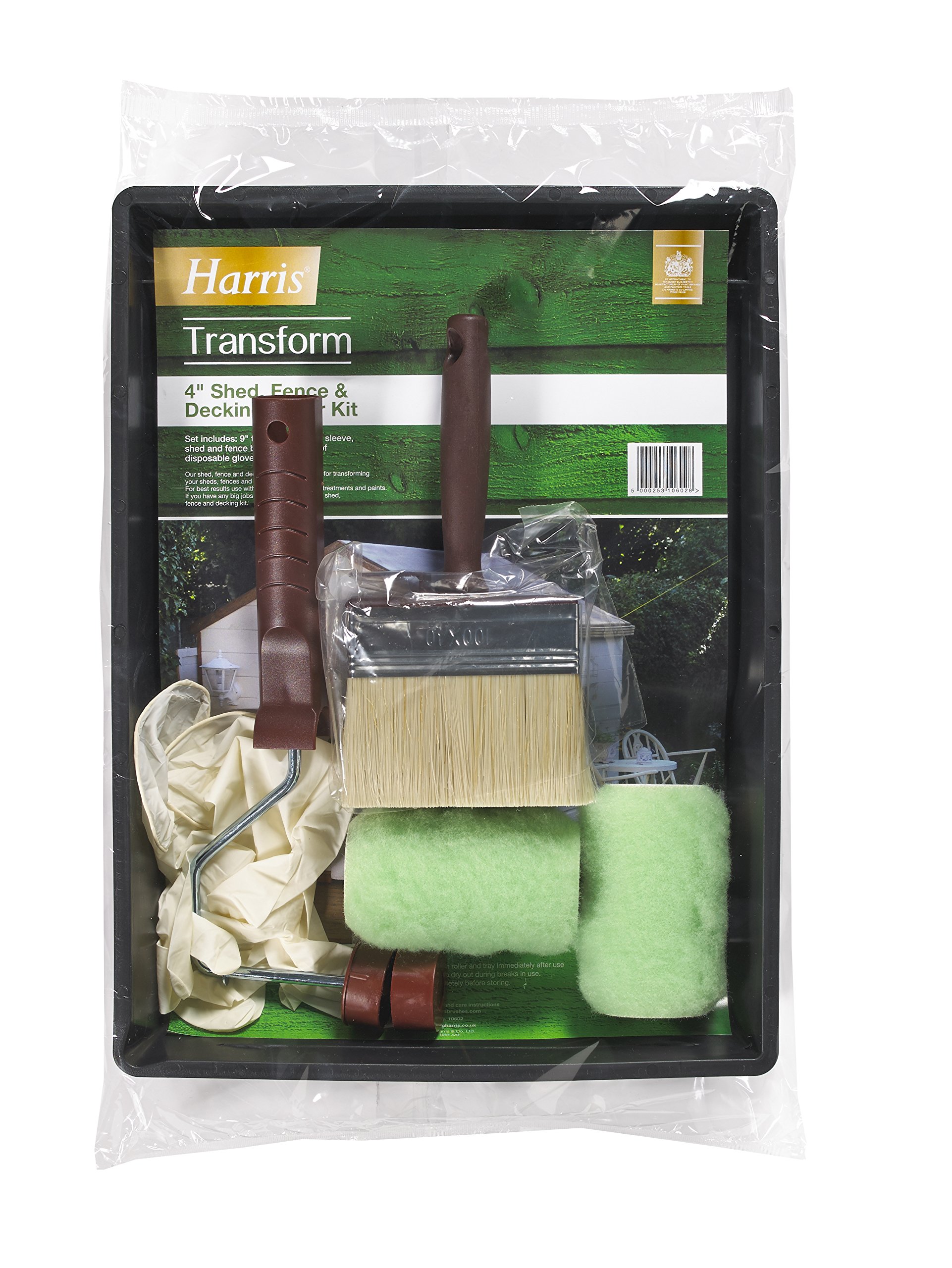 Harris 10602 4-Inch Transform Shed/Fence and Decking Roller Kit - Green