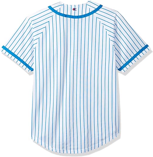 champion baseball jersey blue