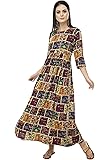 AnjuShree Choice Women Stitched Printed Rayon Anarkali Kurti Kurta (New Festival Collection)