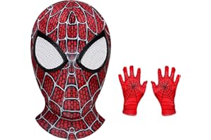 LUOHAS Halloween Mask with Gloves Role Play Costumes Mask for Adult Kids Elastic Fabric