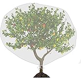 PURPLE STAR 1N 6 x 7 Feet Insect Bird Barrier Netting Mesh with Drawstring-Garden Bug Netting Plant Cover for Protect Plant F