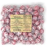 Yankee Traders Hard Candy Balls, Peppermint Striped, 2 Pound