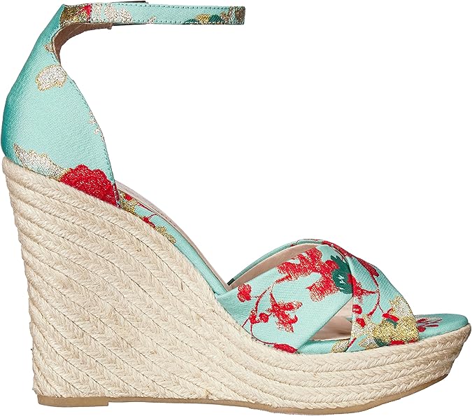 morgan camel suede espadrille wedges