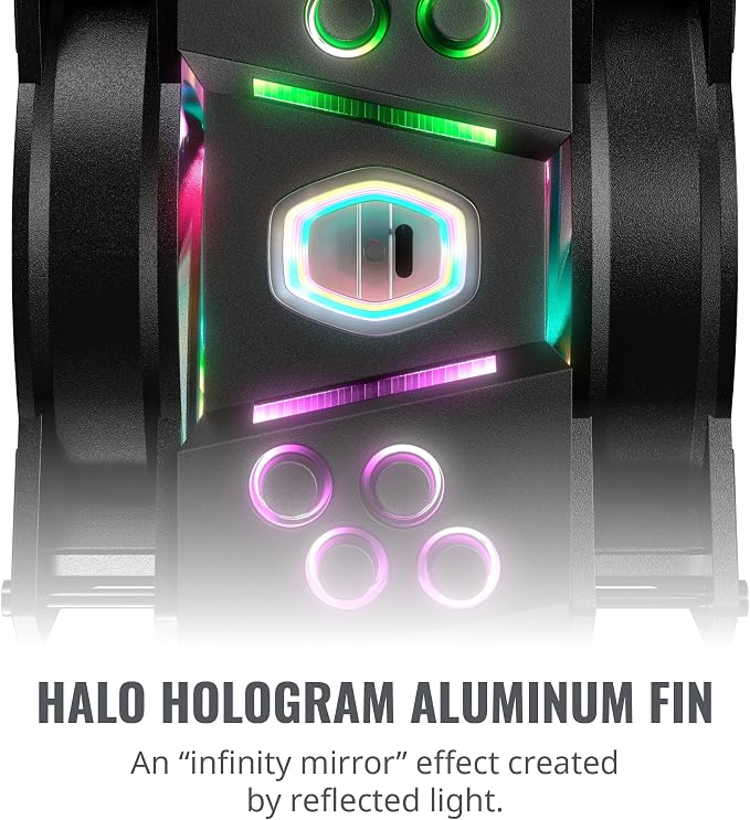 Ventilador CPU CoolerMaster MA610P ARGB - 6 Tubos Calor, 2 Ventiladores SickleFlow ARGB, Compatible AMD/Intel