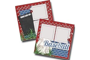 EZSCRAPBOOKS QUICK PAGES Baseball Line Up - Premade Scrapbook Pages - EZ Layout 4506