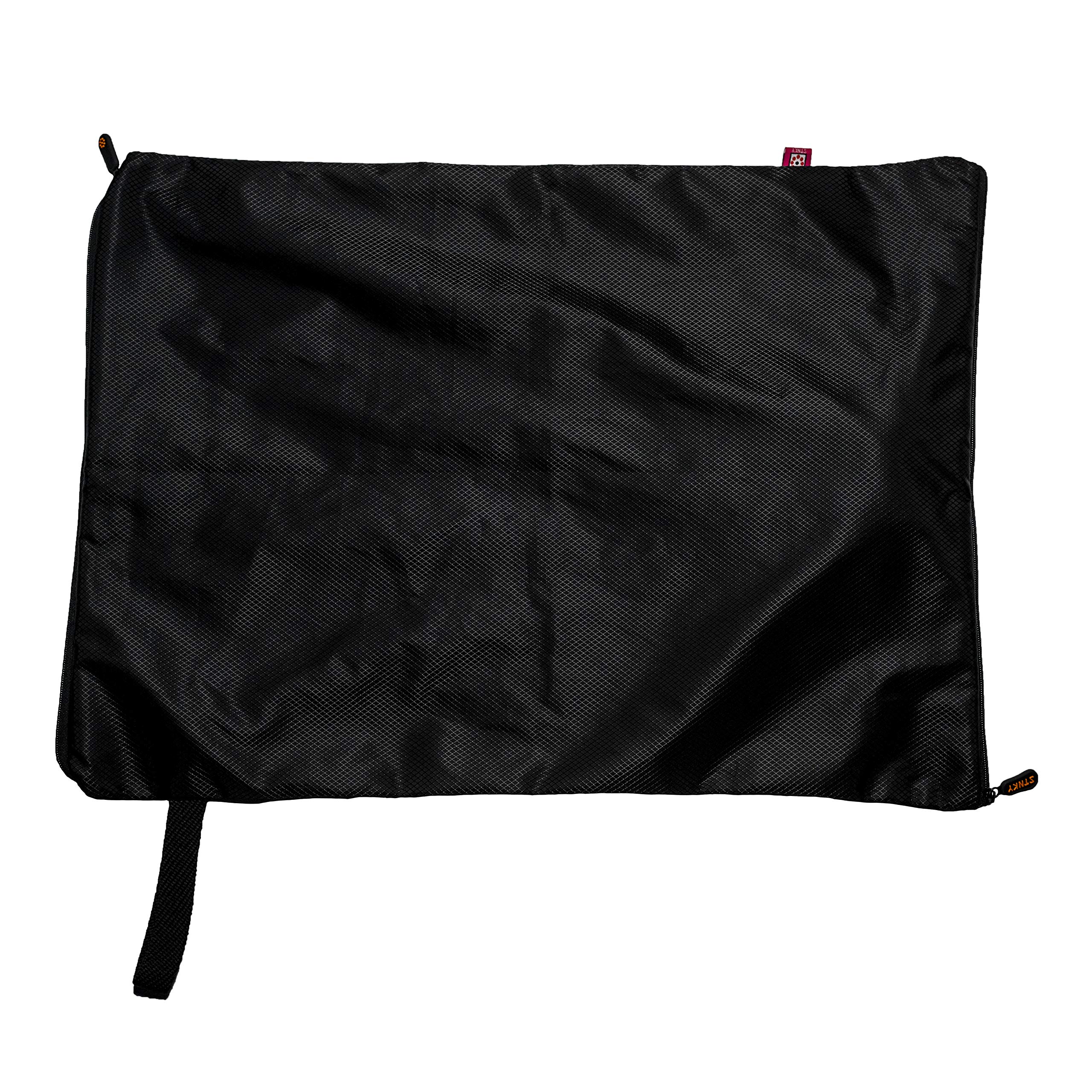 STNKY Bag Heavy Duty for Carrying and Washing Gym Clothes, Shoes, Assorted Laundry (Black, Large)