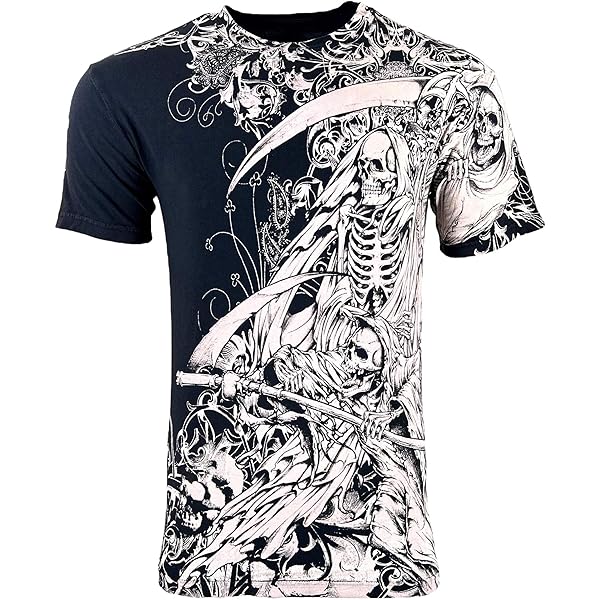 Xtreme Couture Camiseta De Manga Corta Para Hombre Dead OR Alive, Blanco
