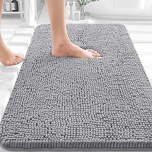 OLANLY Chenille Bathroom Rug