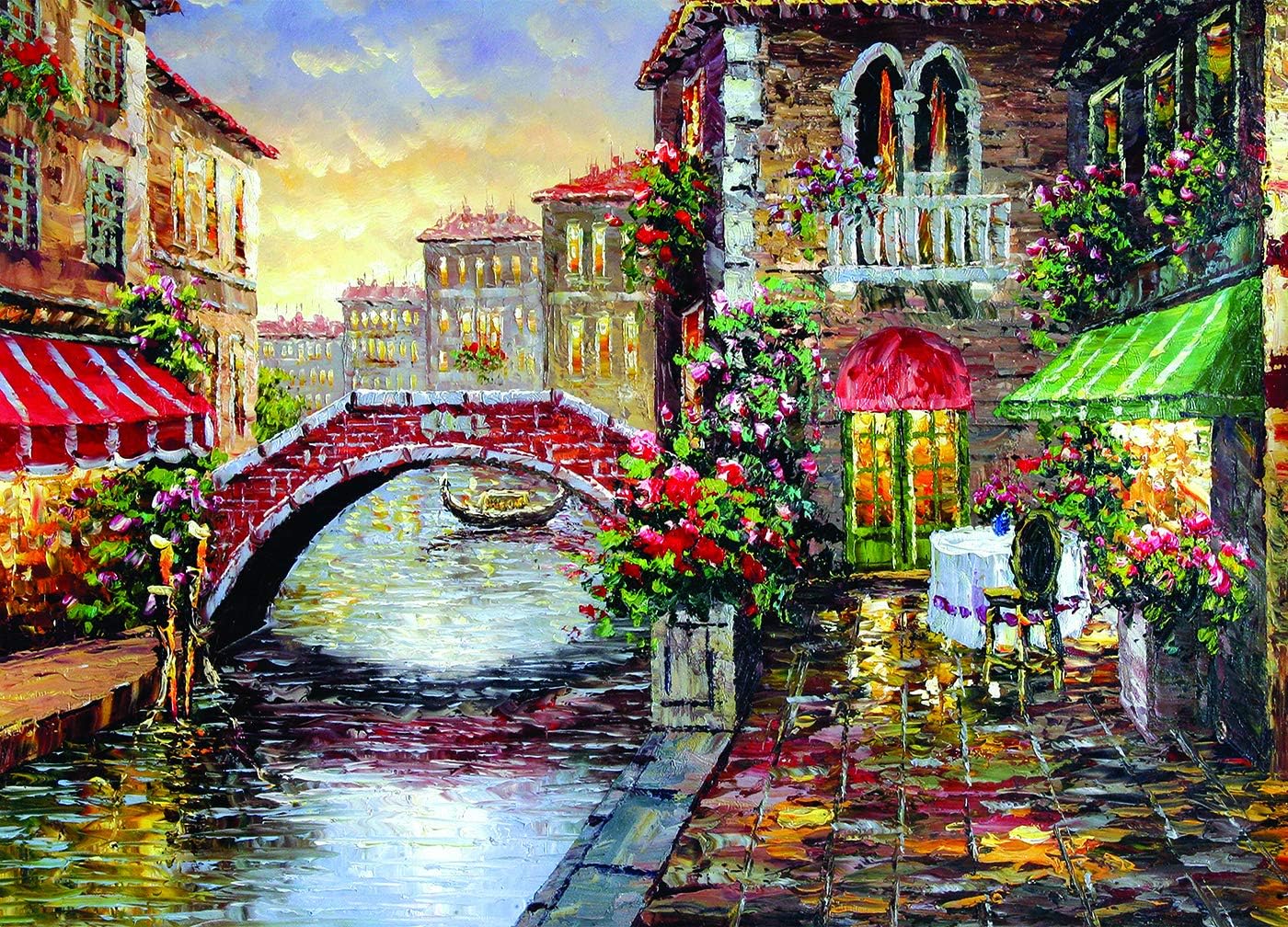 Hanbintod 1000 Pieces Puzzles for Adults,Large Jigsaw Puzzles Personalized Gift for Family,Space Planet Scenery Painting Puzzles Boring Toy Home Decor (Bridge)