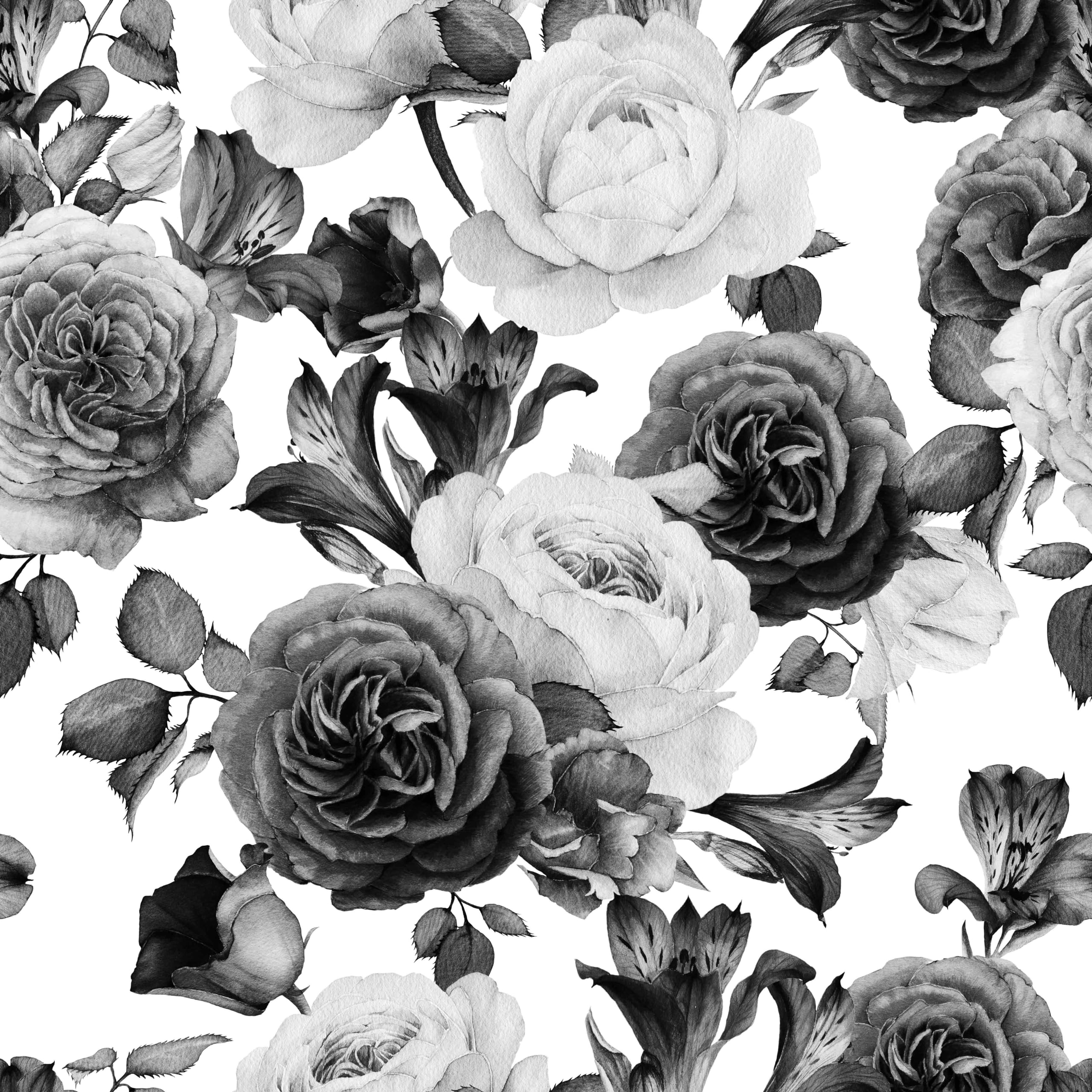 Photo 1 of MAGAFA Floral Wallpaper Peel and Stick Black and White Peony Self-Adhesive Removable Wallpaper Floral Contact Paper Nursery Bedroom Mural Wall Decorative 17.7"x236.2", Black/White