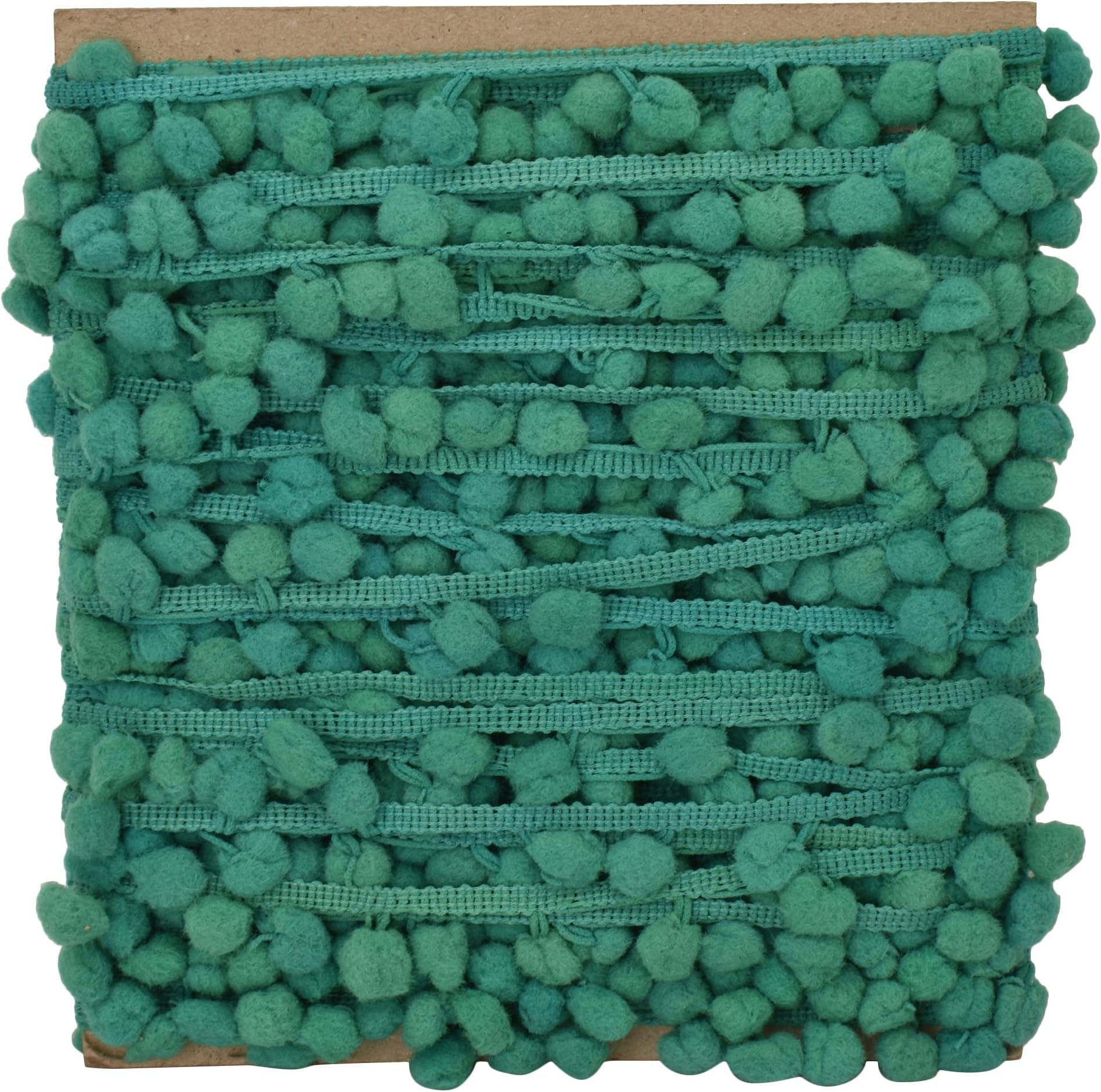 Pom Pom Trim Green Thread Fringe Decorative Lace Upholstery Ribbon Dress Craft Supply by The Yard