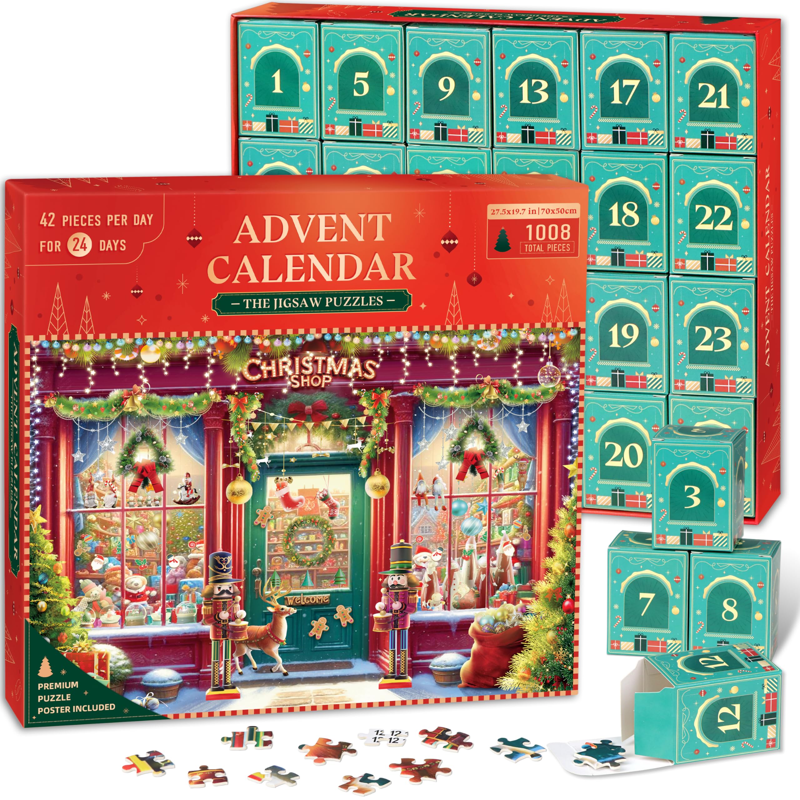 Alagoo Advent Calendar 2024 Jigsaw Puzzles Christmas Shop Advent