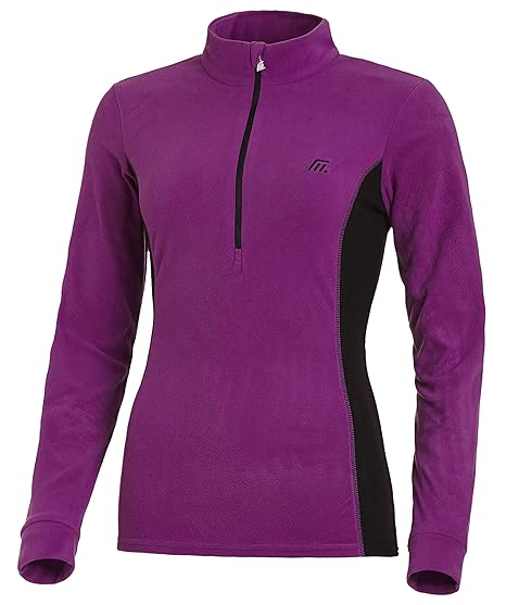 Medico Damen Skishirt Funktionsshirt Fleeceshirt Zweifarbig Langarm