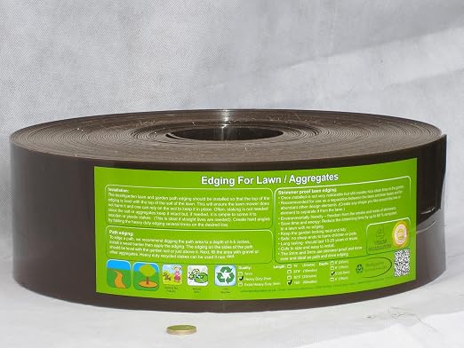 Borde del césped, plástico reciclado ribete para pulcra borde ...