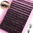 ALICE Lash Clusters 336pcs 80D Lash Extensions Cluster Eyelash Extensions Thick Volume Faux Mink Individual Lashes Mix 10-18mm Long Eyelash Clusters