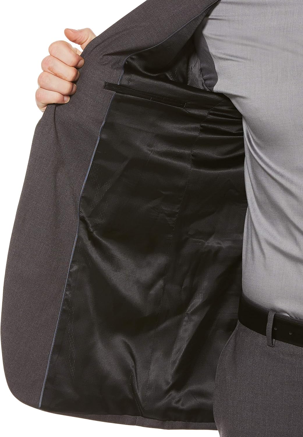 Perry Ellis Men's Slim Fit Solid Jacket at  Men’s Clothing store: Business Suit Jackets
