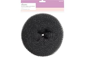 Diane Jumbo Hair Donut, Black, 5.5", 1 Count