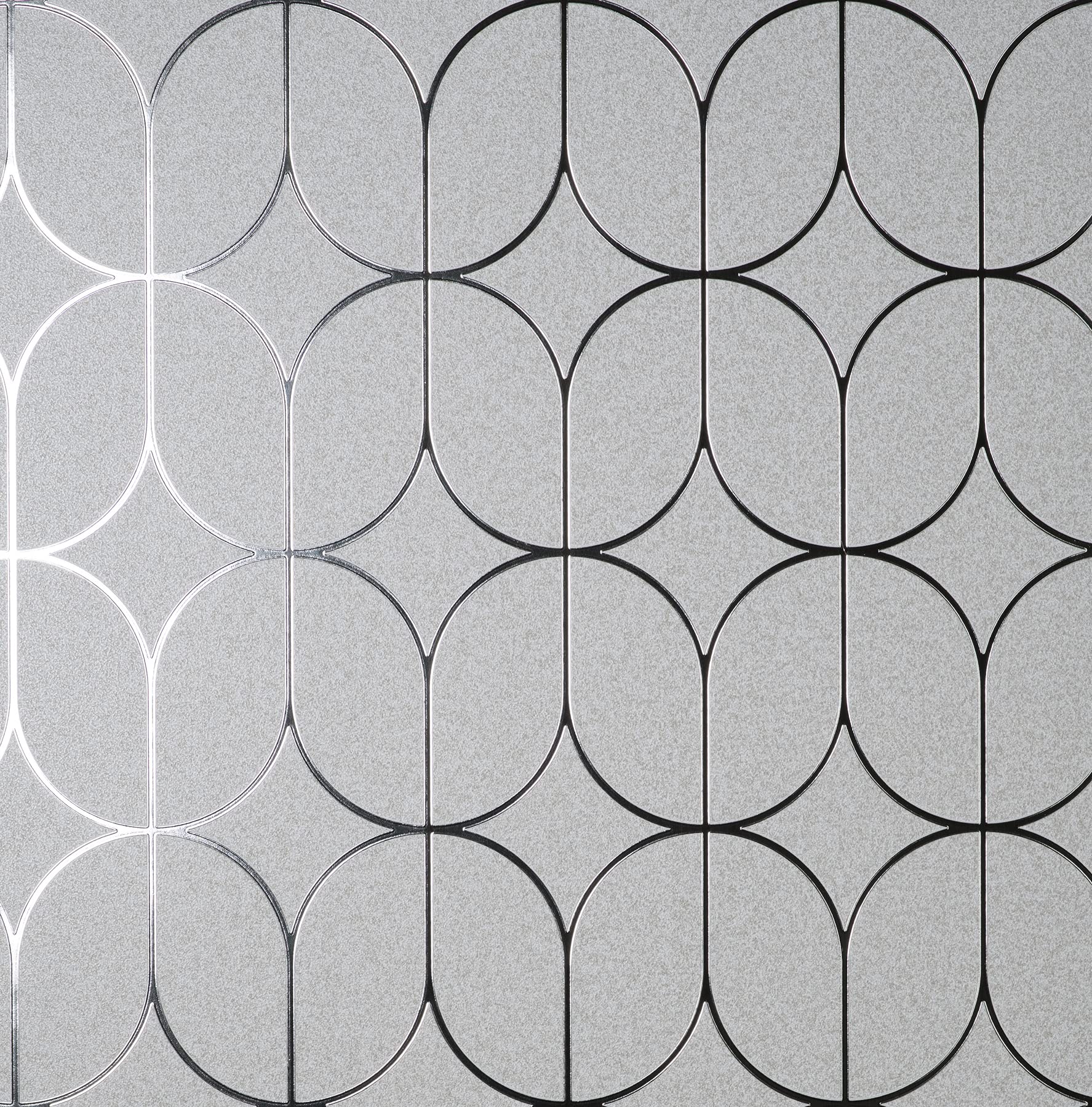 Fine Decor Platinum Rosco Trellis Silver