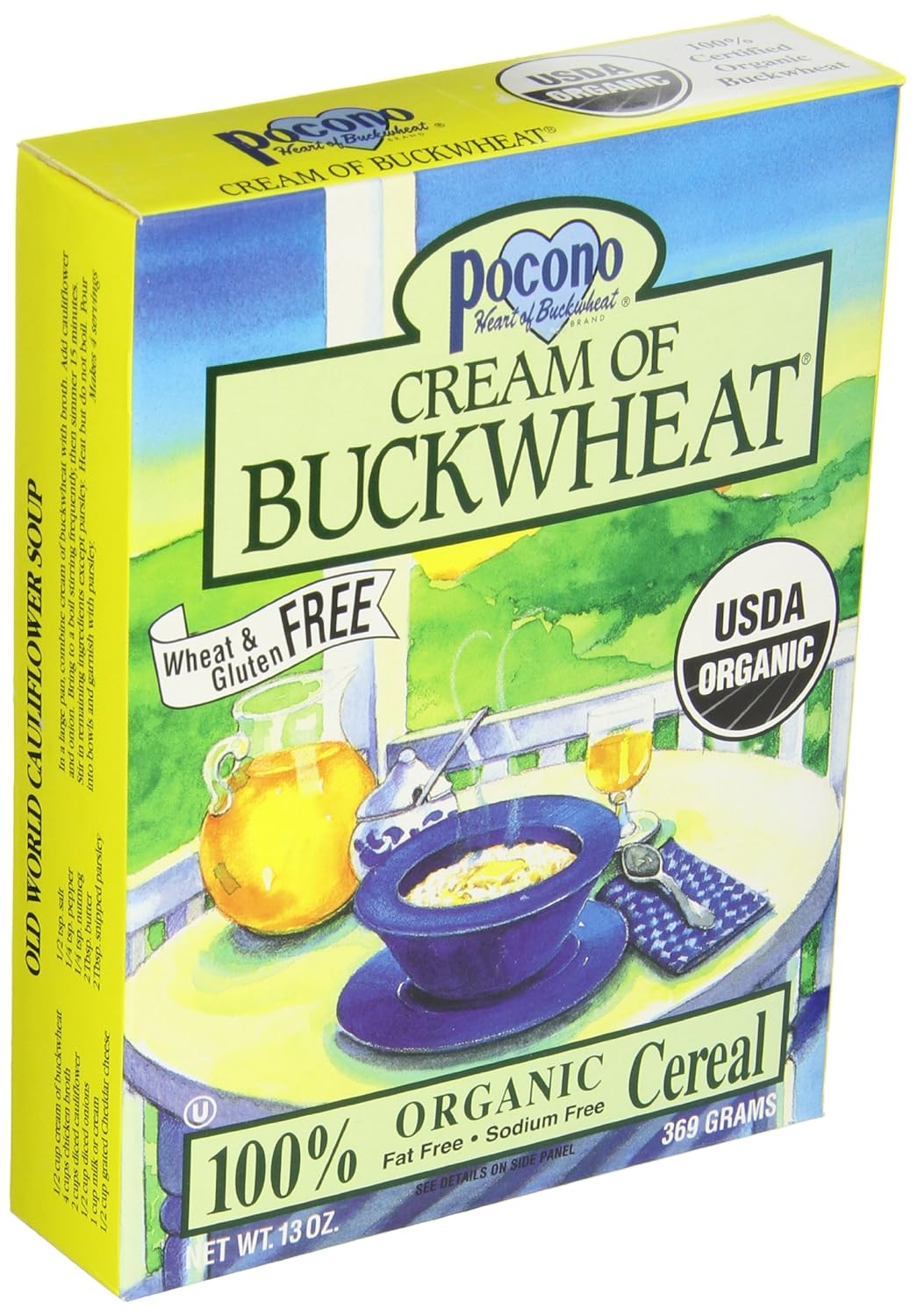 Pocono Organic Cream of Buckwheat Cereal (6x13 oz.)