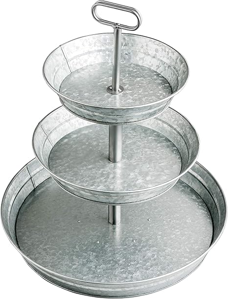 pics Coffee Bar 3 Tier Stand starpack farmhouse style 3 tiered serving tray rustic kitchen tiered tray decor cupcake stand coffee bar accessories