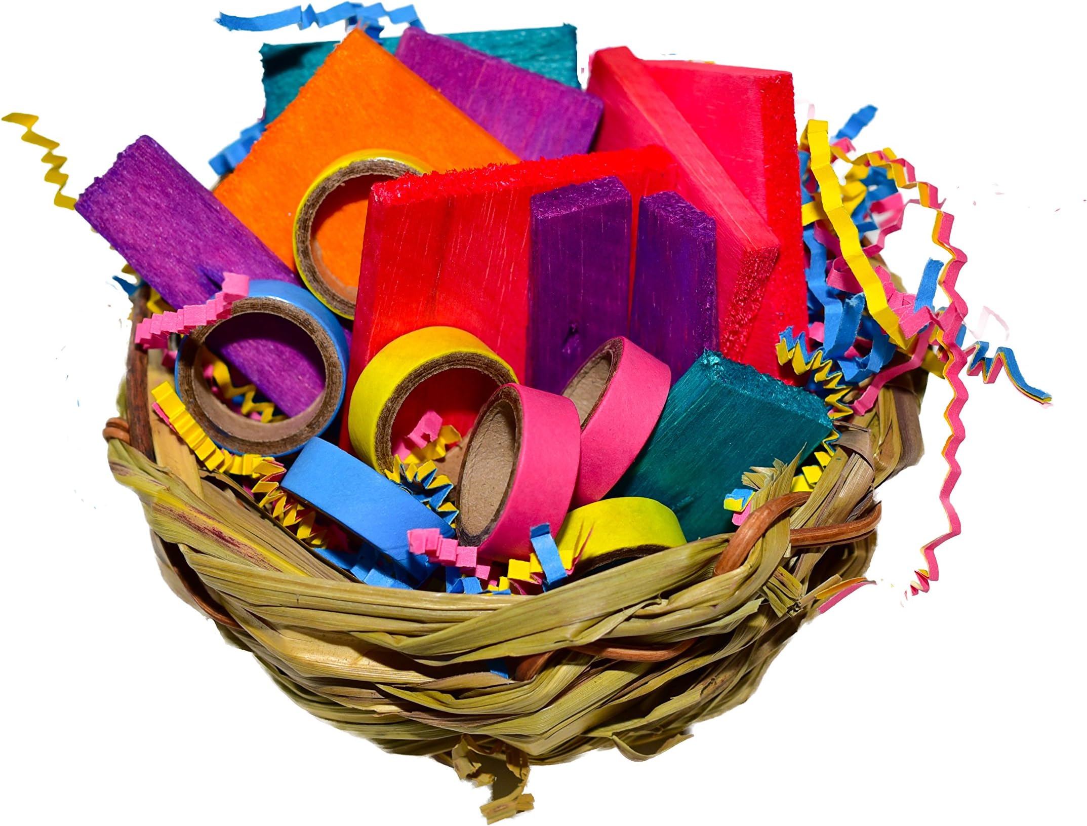 Parrot Kook Basket of Balsa and Bagels Bird Toy USA