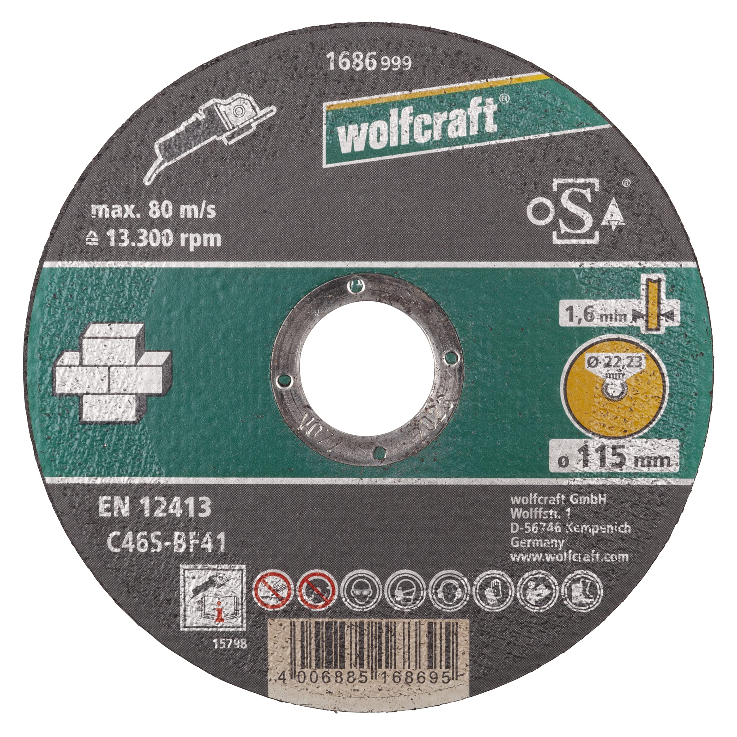 wolfcraft Cutting Disc for Stone I 1686999