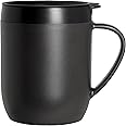 Zyliss HotMug Travel French Press, 5" (12 oz.), Black