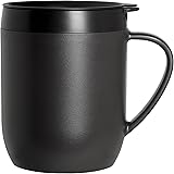 Zyliss HotMug Travel French Press, 5" (12 oz.), Black