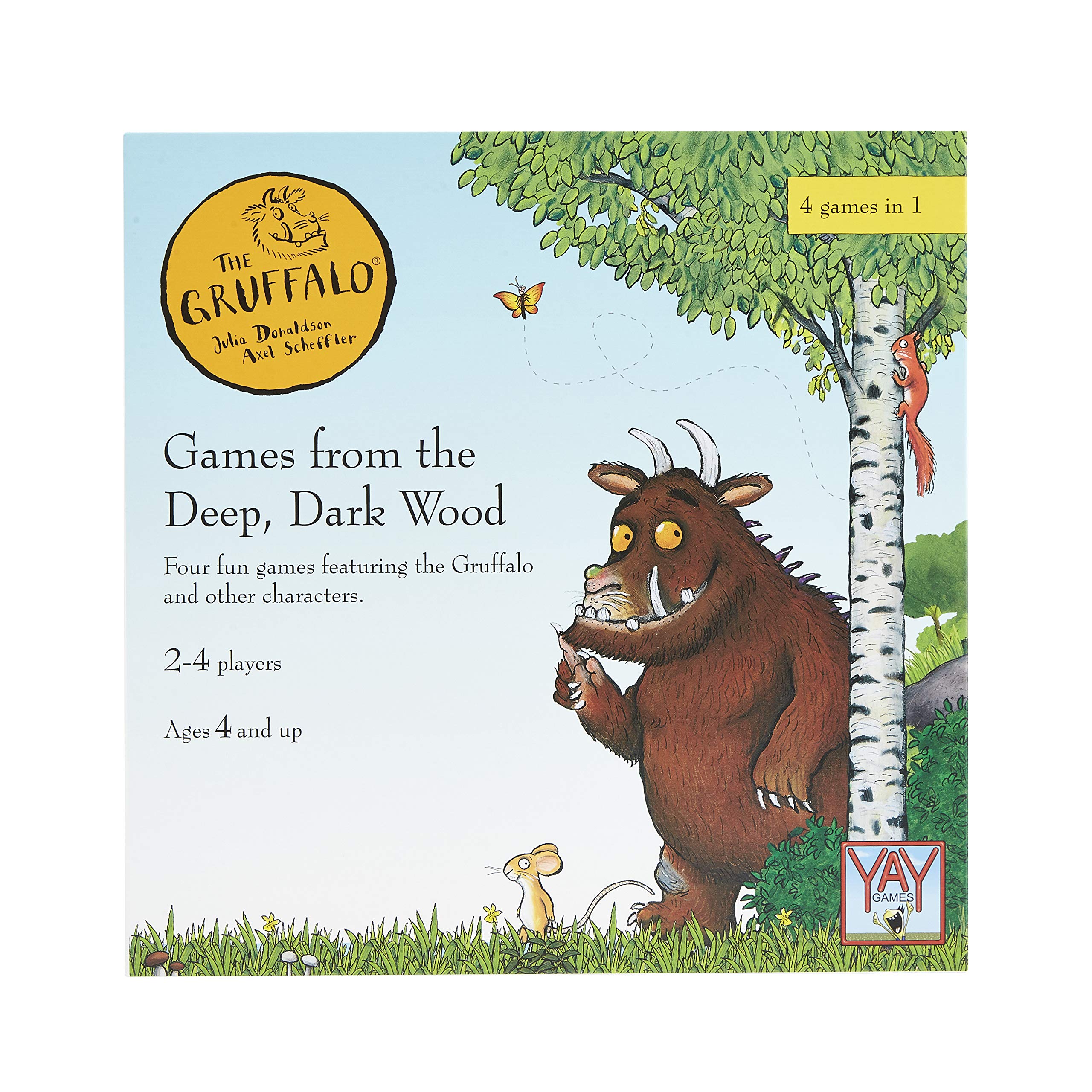 Gruffalo | The Gruffalo Games from the Deep Dark Wood | 4 in 1 Card Game | Great Gift For Kids, Ages 4+