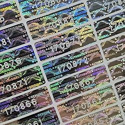 550 pcs Tamper Proof Hologram Stickers High