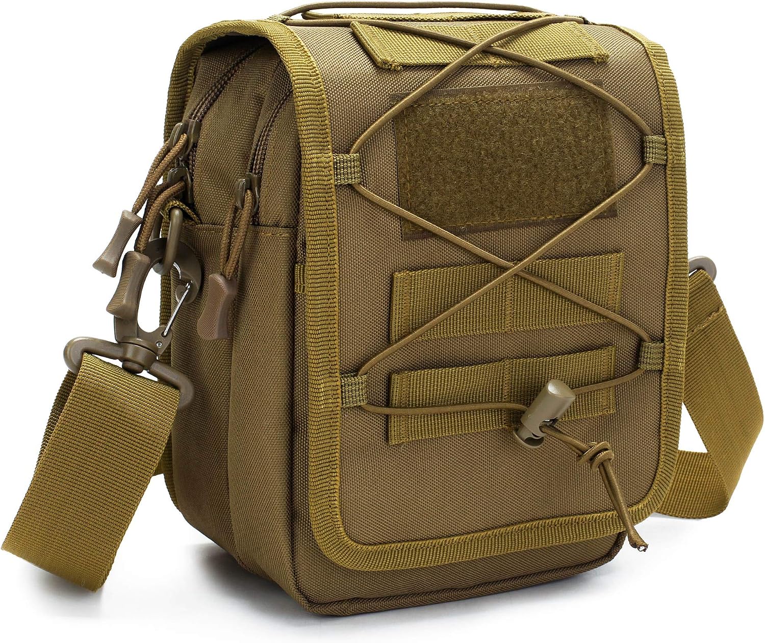 HUNTVP Messenger Bag Tactical Cross Body Bag Men Military Shoulder Bags Laptop Pack for Men Women Work Travelling Camping Hiking Outdoor (Black/Brown/Grey/Green)