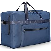 Hafmall Extra Large 120L Foldable Duffel Bag for Travel, Waterproof Weekend Overnight Bag, Large Collapsible Storage Bag for Moving, Camping (Blue)