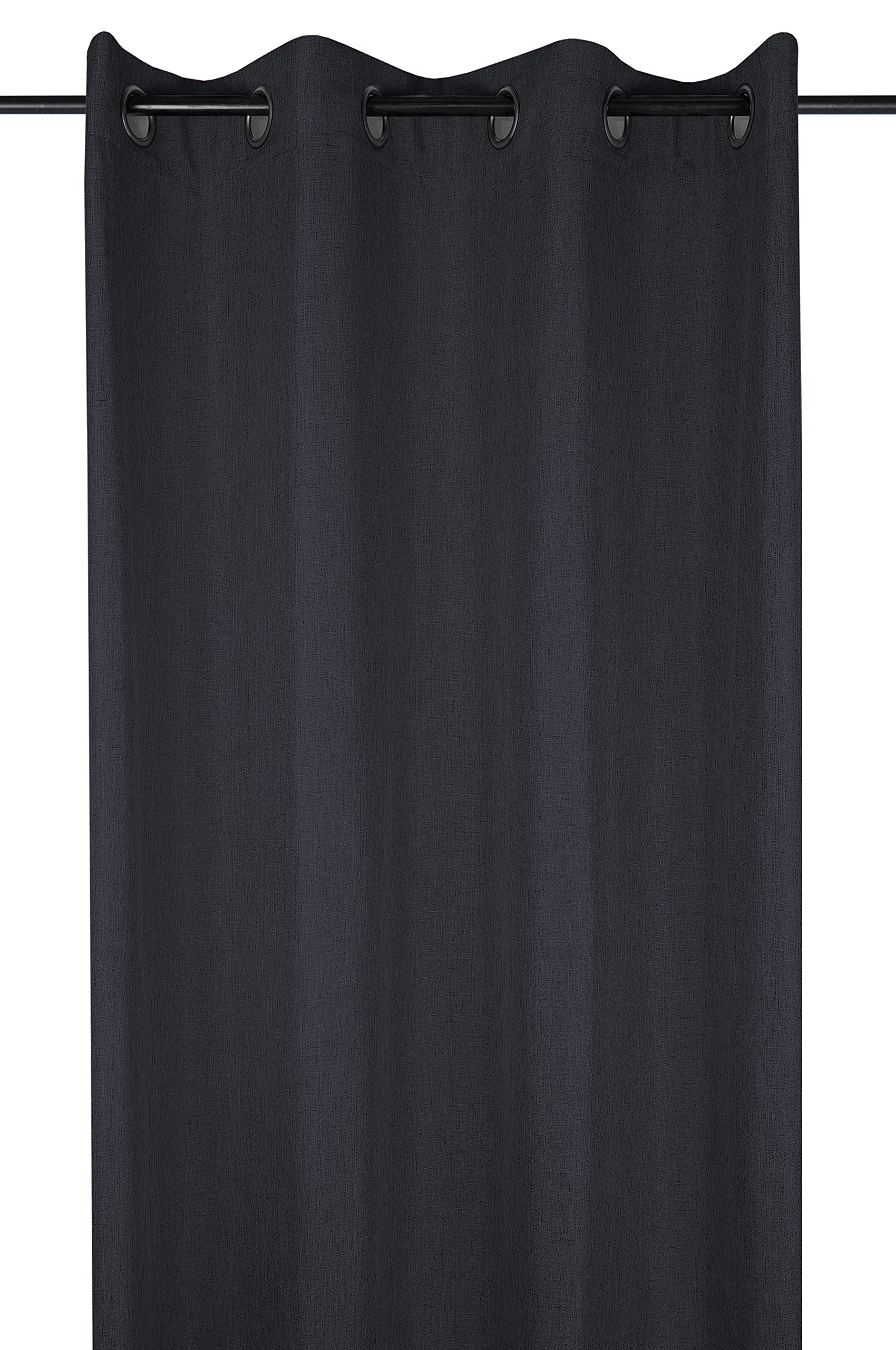 Lovely Casa - Curtain - Bea Model - Charcoal - 140 x 260 cm - 100% Polyester