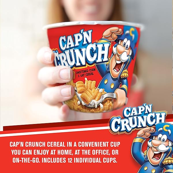 CAP’N CRUNCH’S SINGLE SERVE CEREAL CUPS, 1.51 OZ